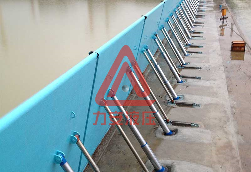 Steel dam, hydraulic dam